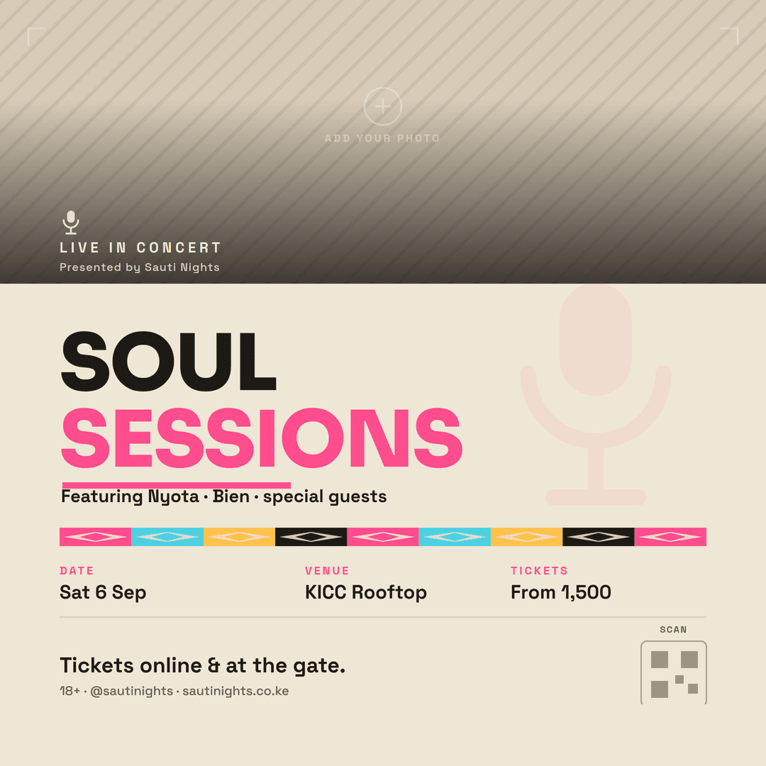 Corporate concert flyer, square