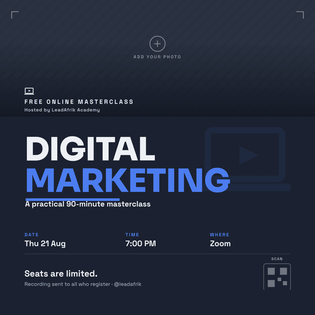 webinar flyer, square